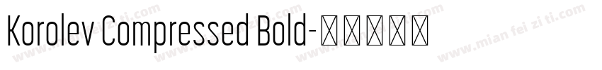 Korolev Compressed Bold字体转换